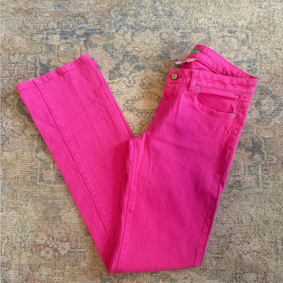 Lilly Pulitzer Pink Palm Beach Fit Jeans - Picture 3 of 5
